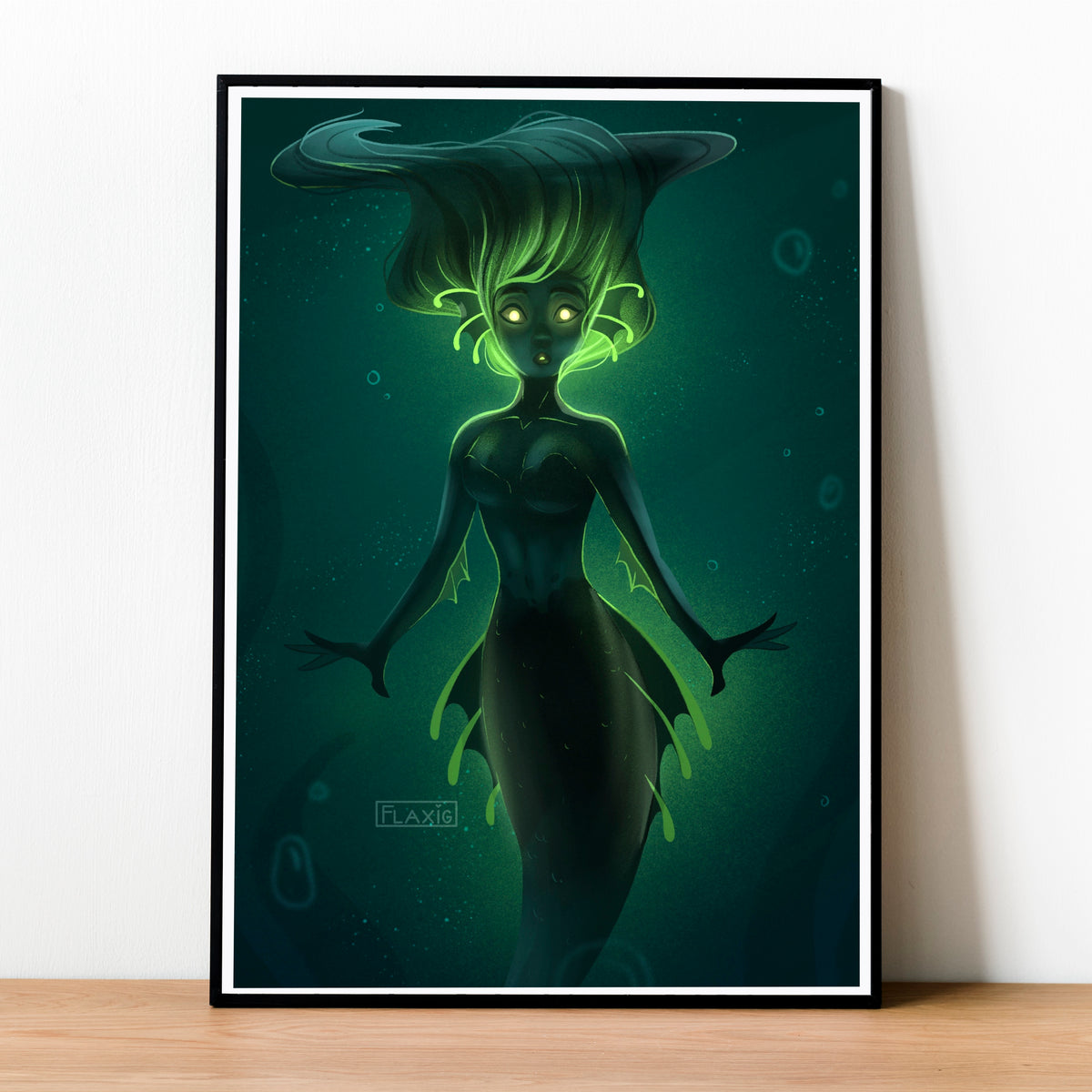 Radioactive Mermaid Art Print