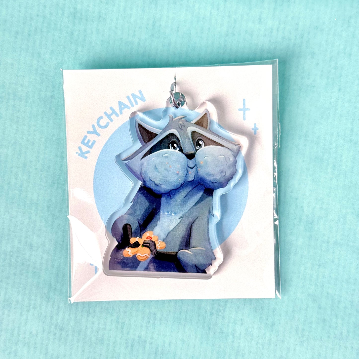 Raccoon sidekick Keychain