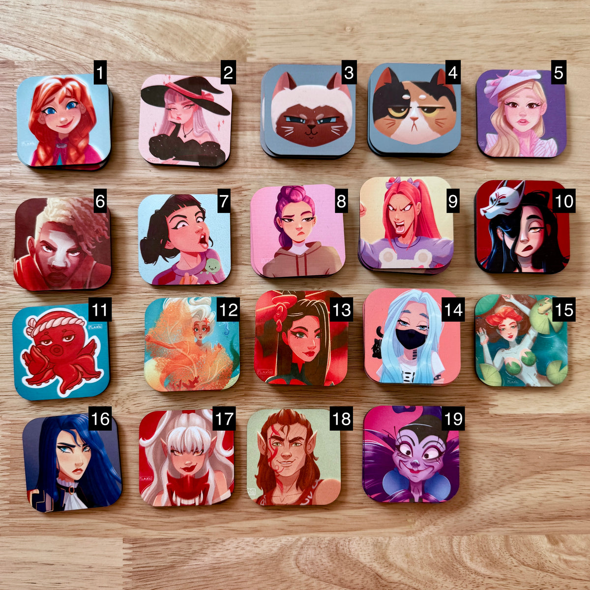 Comic and Character Magnets