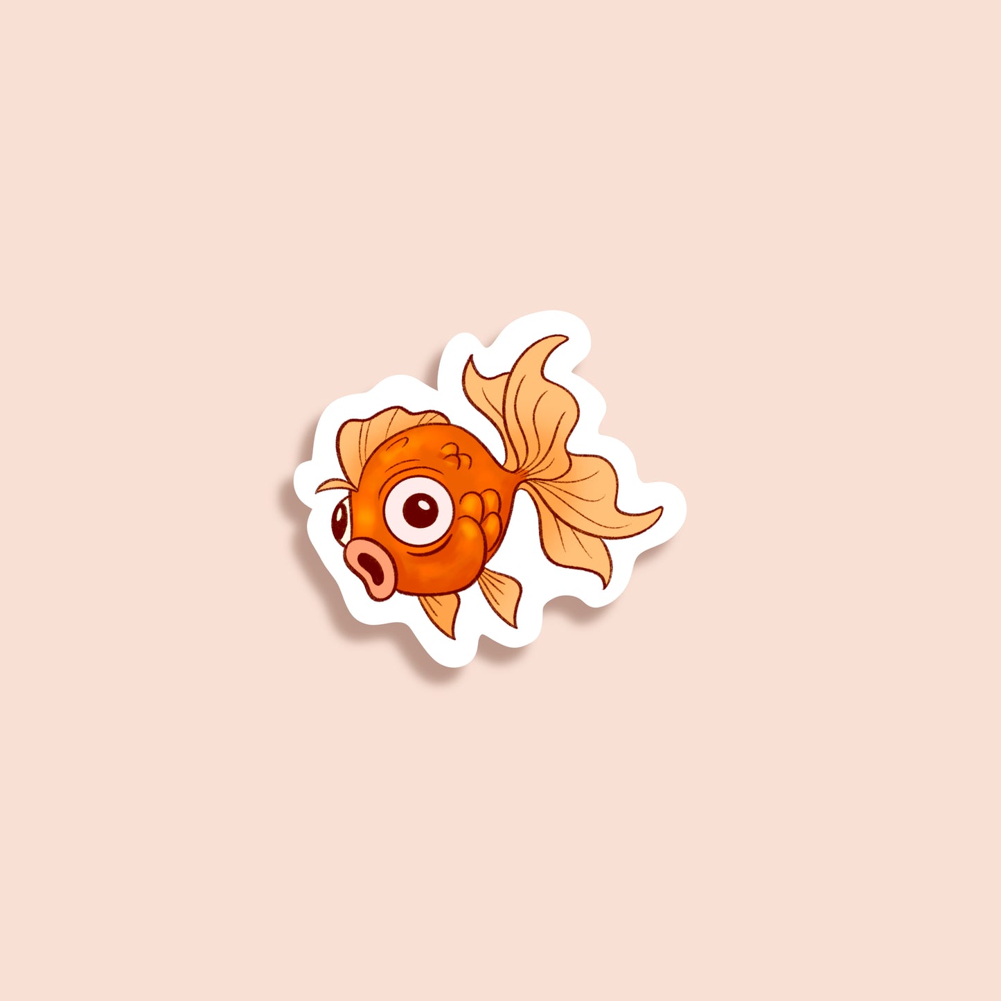 Goldie the goldfish Sticker