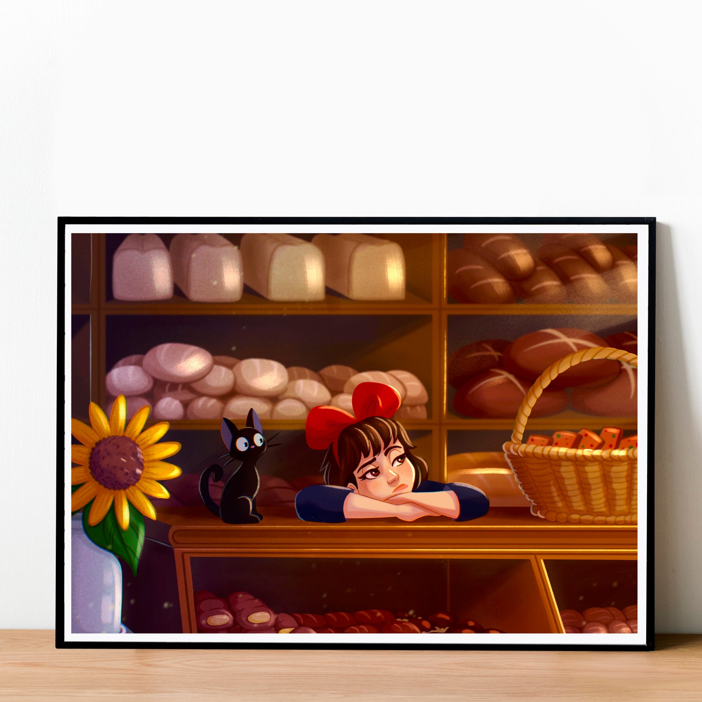 Kiki's Bakery Art Print