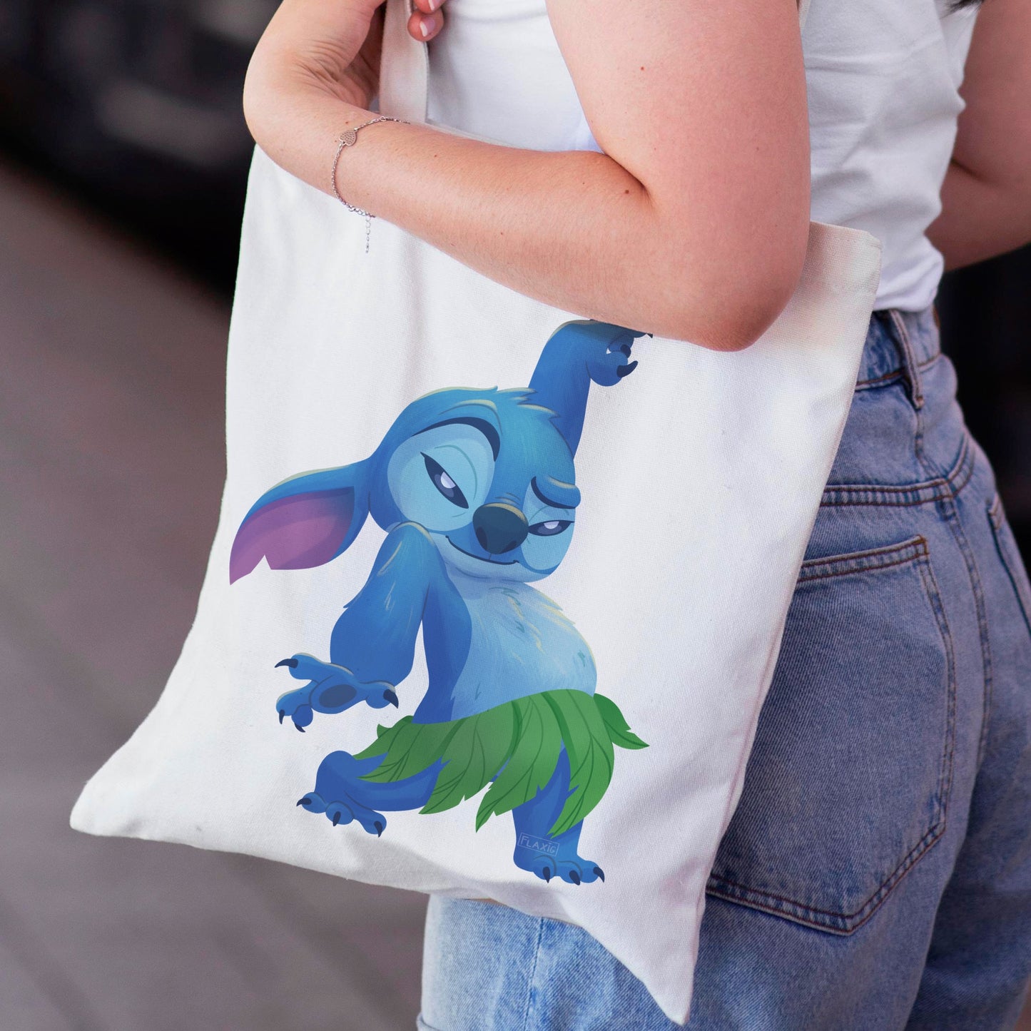 Blue Alien Tote Bag