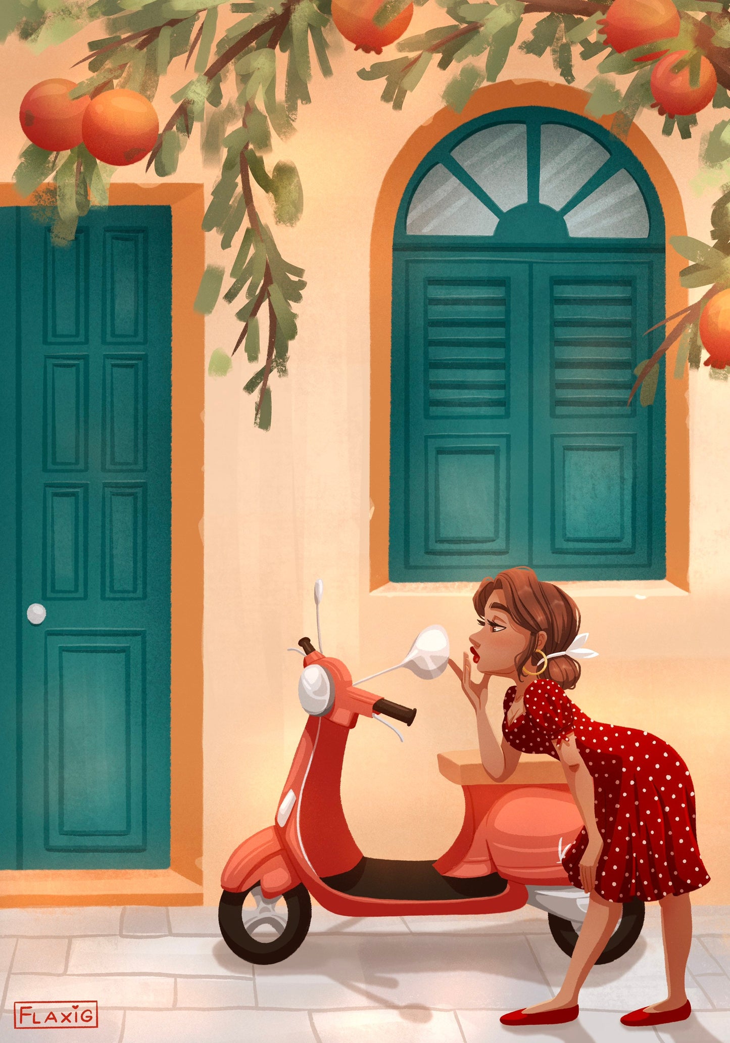 Holidays in Italy Art Print