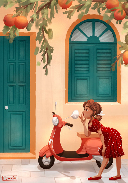 Holidays in Italy Art Print