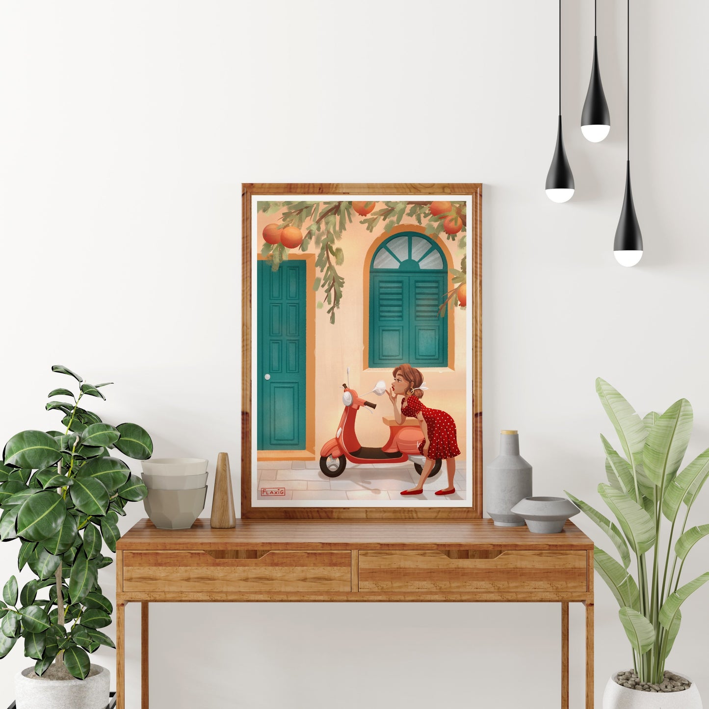 Holidays in Italy Art Print