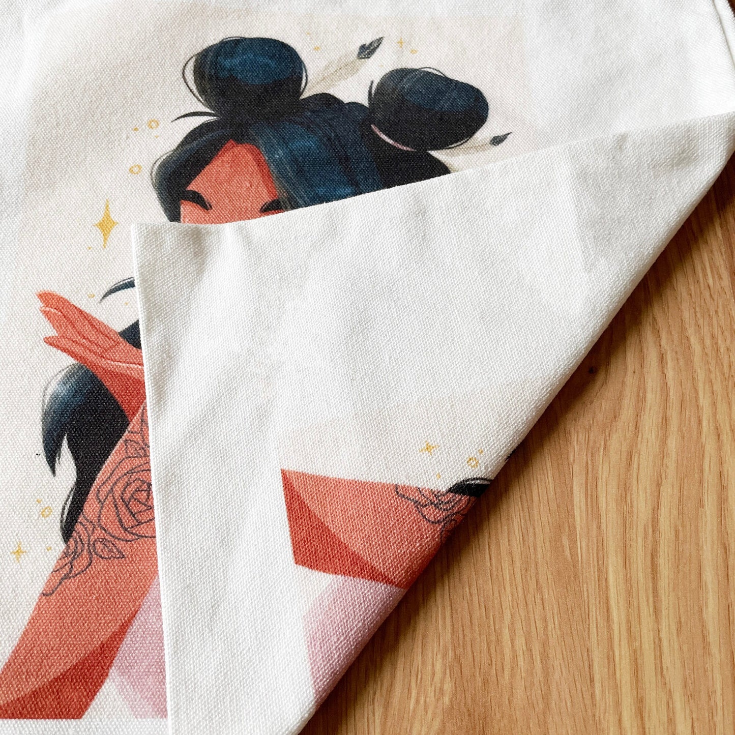 Boho Girl Tote Bag