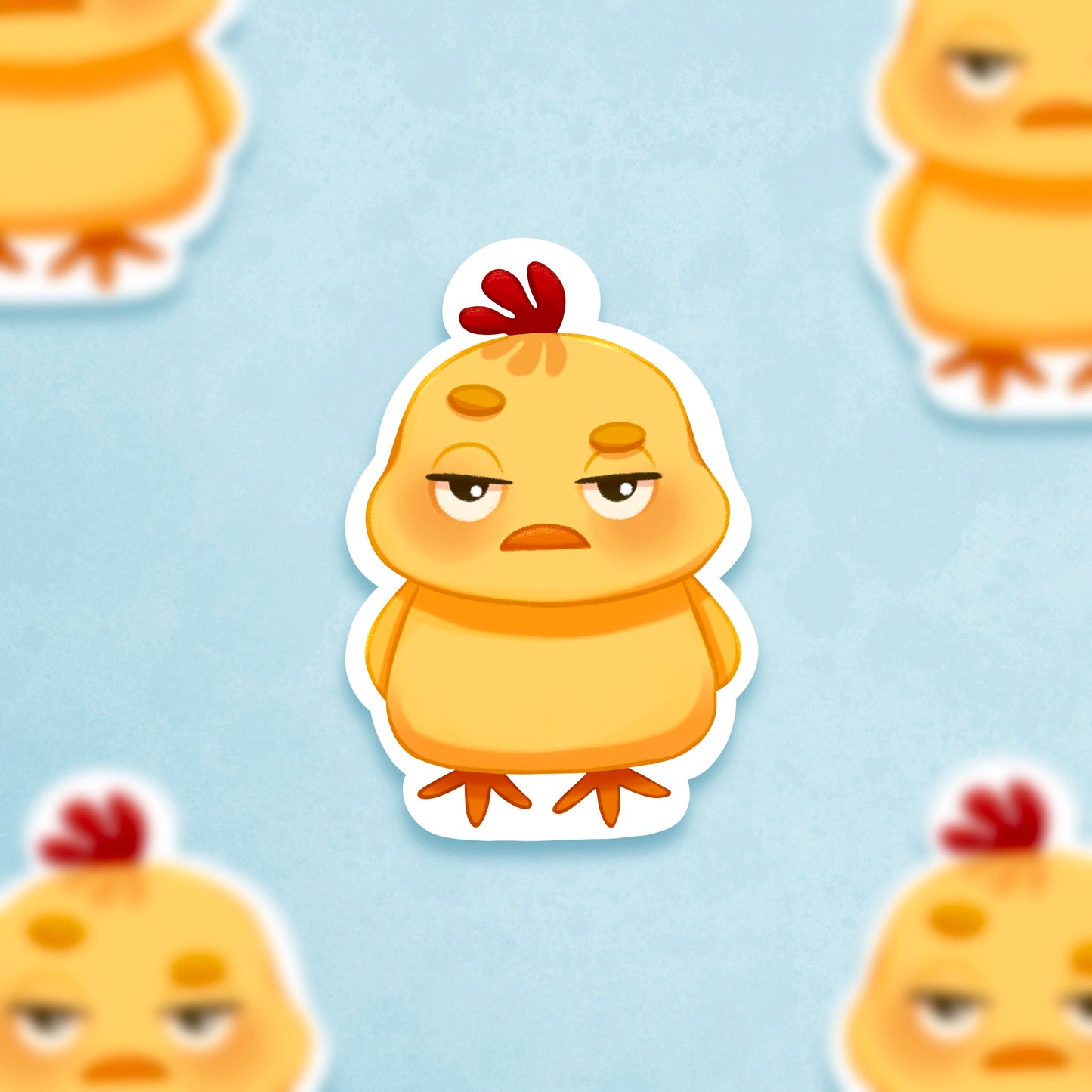 Grumpy Chicken Sticker