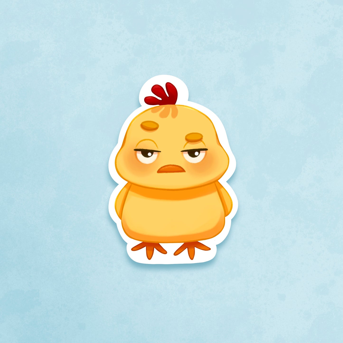 Grumpy Chicken Sticker