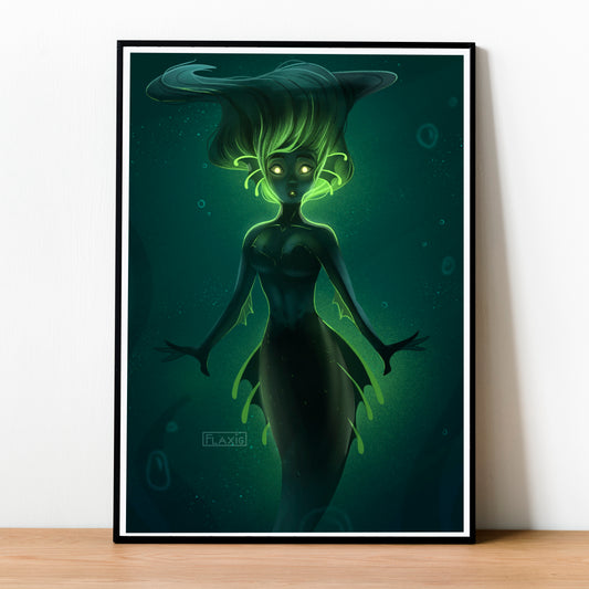 Radioactive Mermaid Art Print