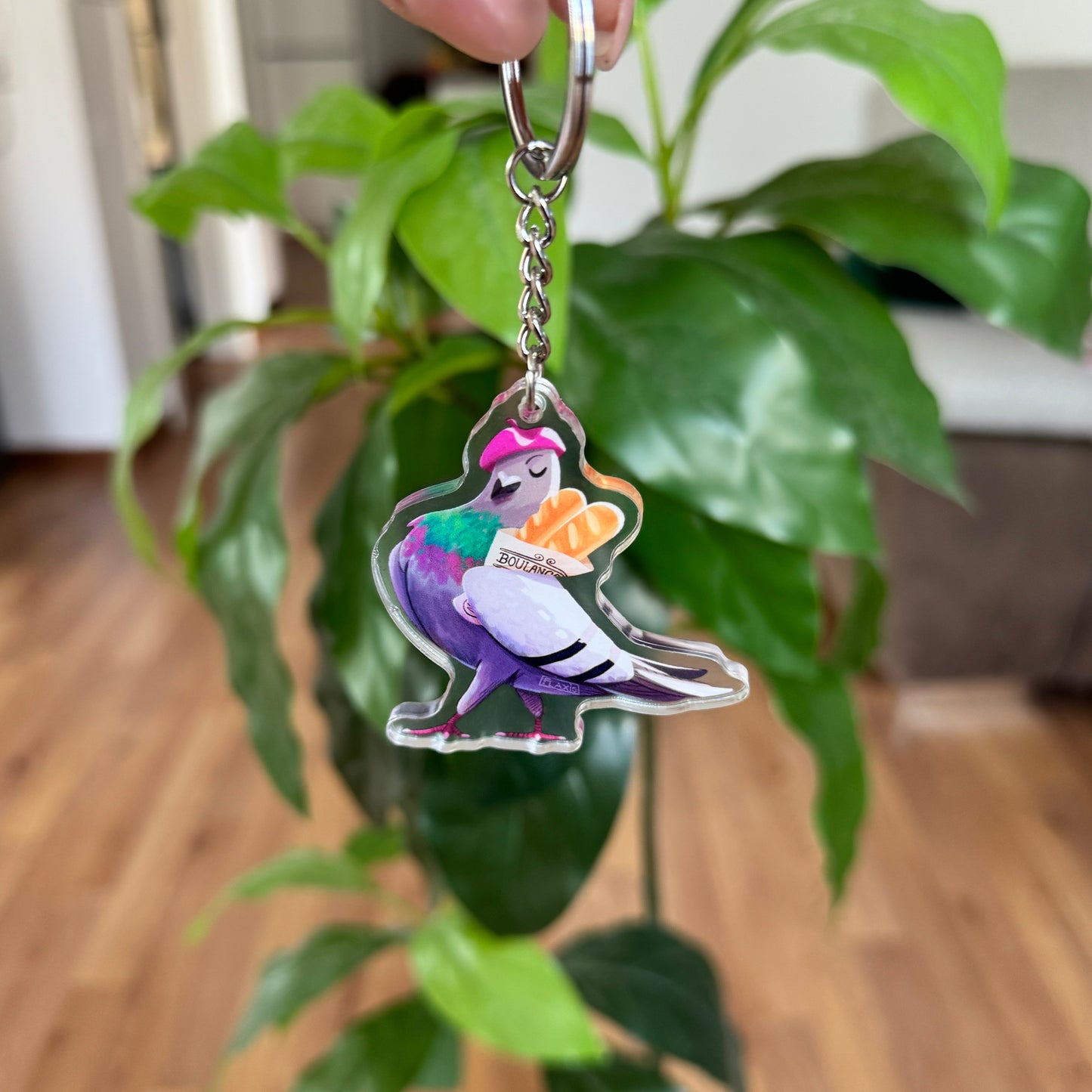 Jaque the Pigeon Keychain