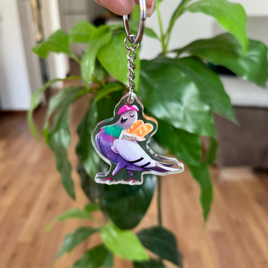 Jaque the Pigeon Keychain