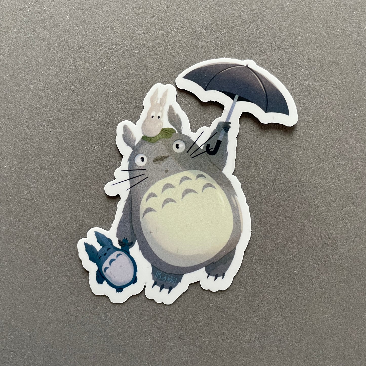 Totoro with Umbrella Sticker