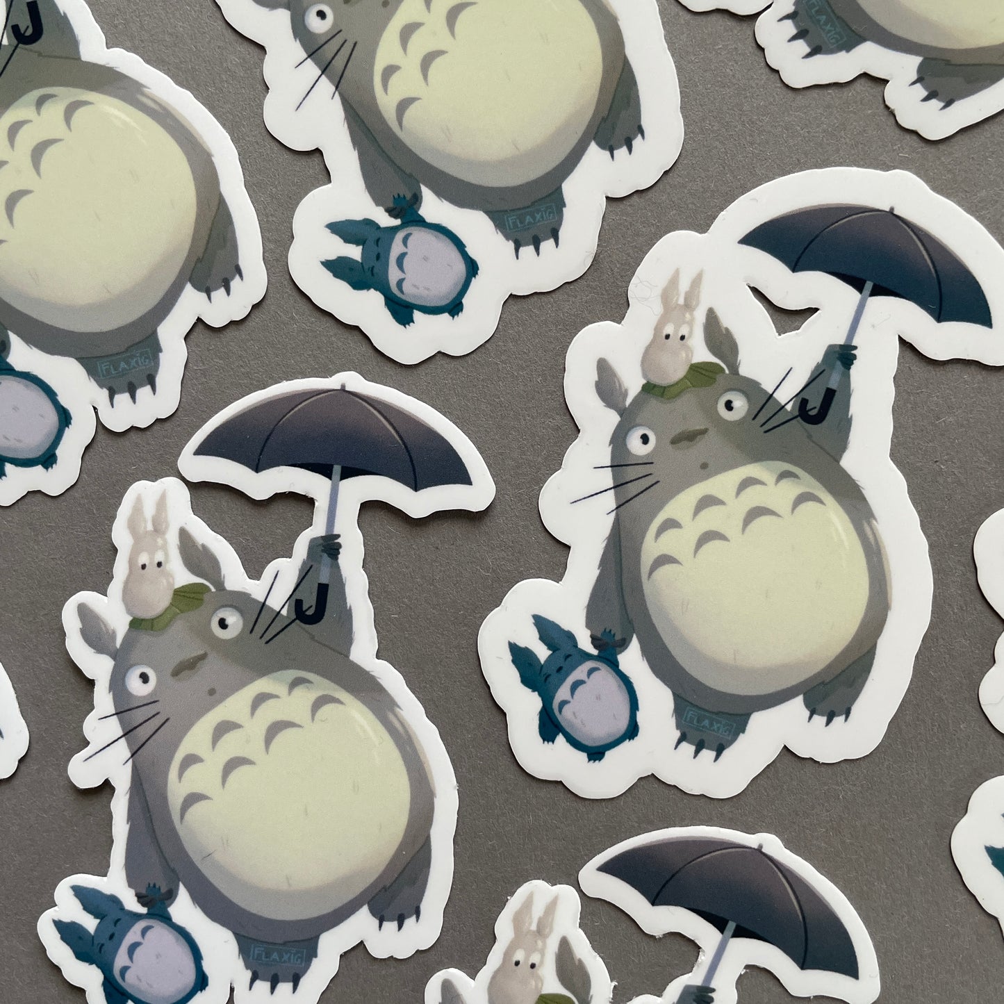 Totoro with Umbrella Sticker