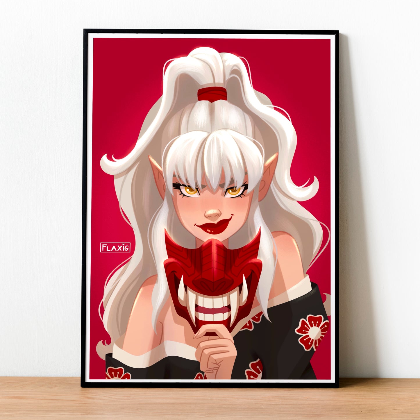 Oni Girl Art Print