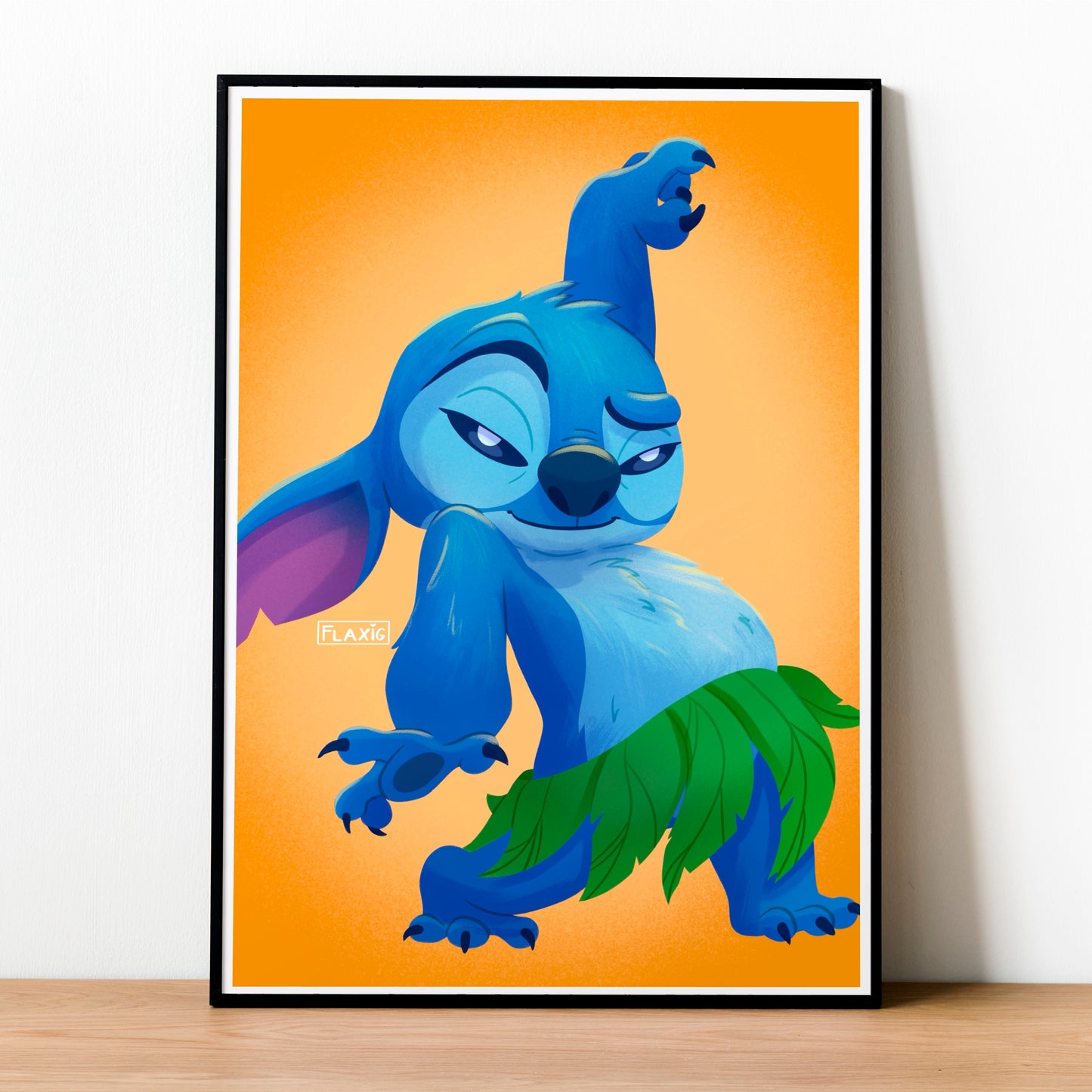 Blue Alien Art Print