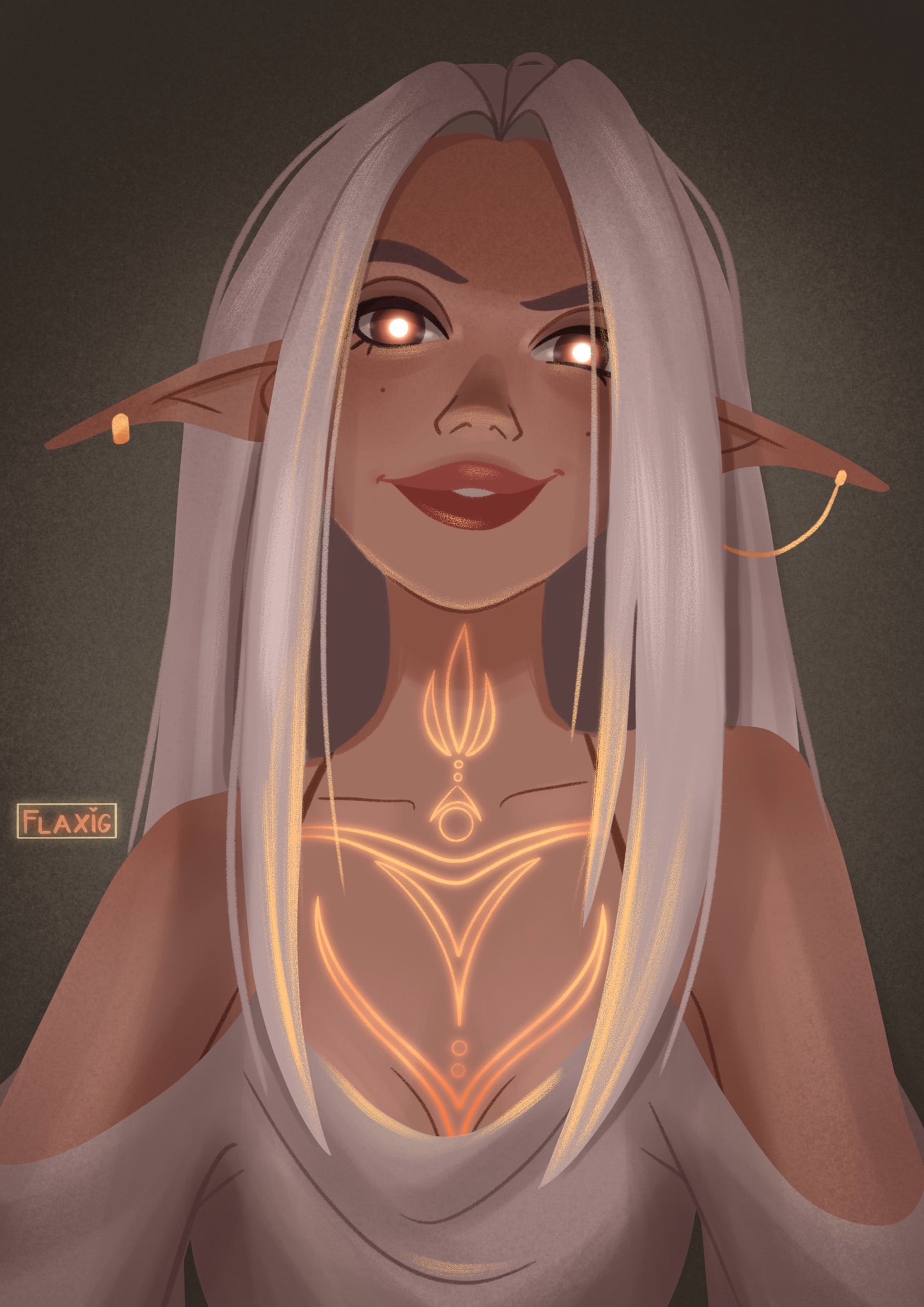 Dark Elf Art Print