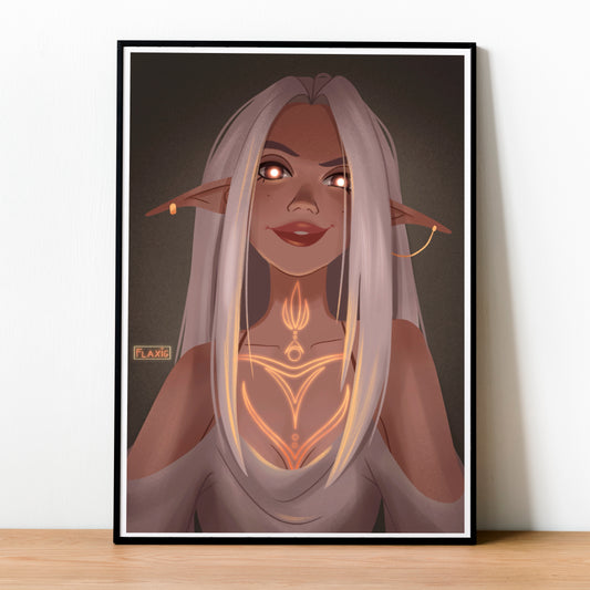 Dark Elf Art Print