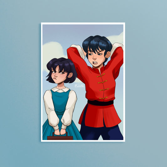 Ranma and Akane Art Print