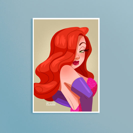 Jessica Rabbit Art Print