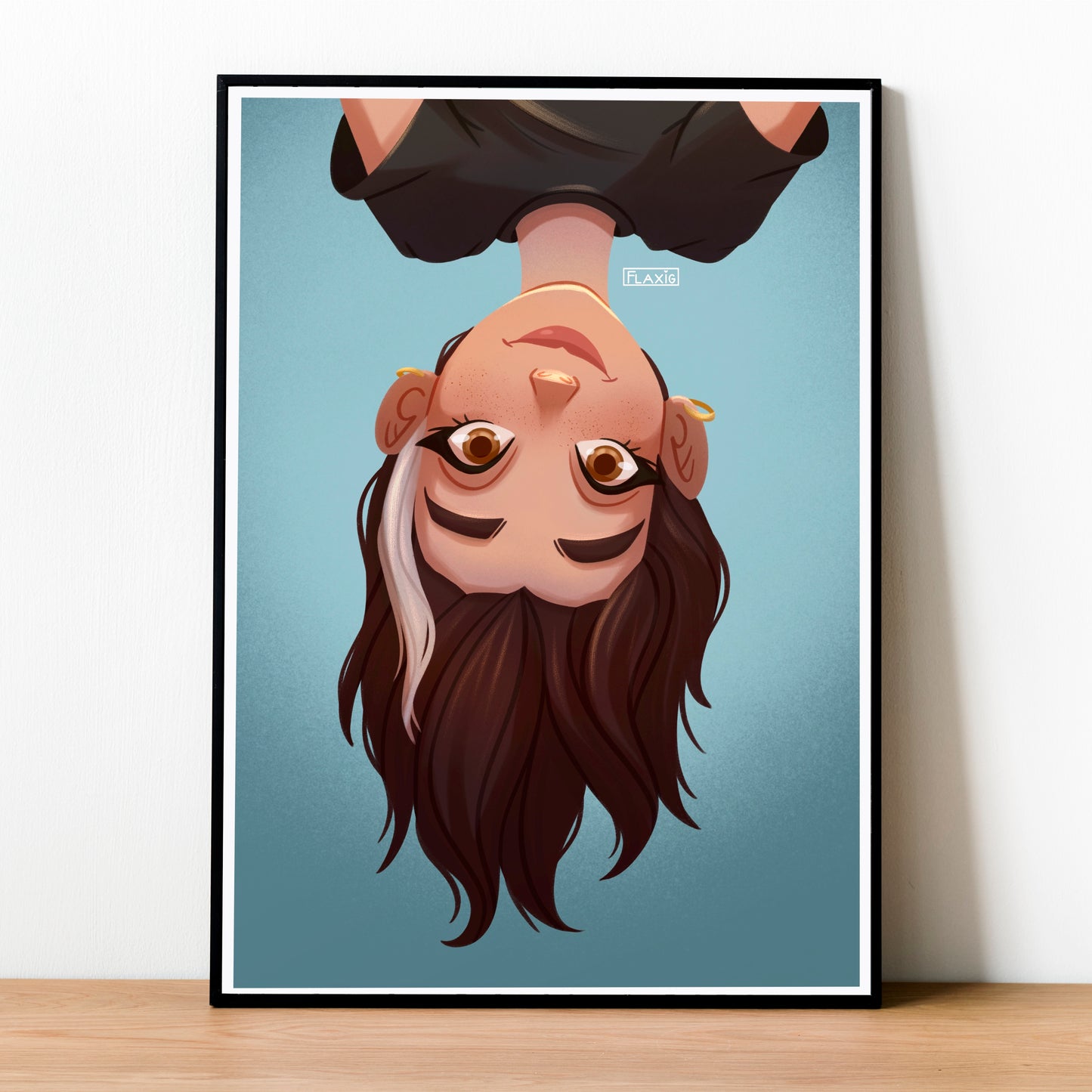 Upside down Art Print