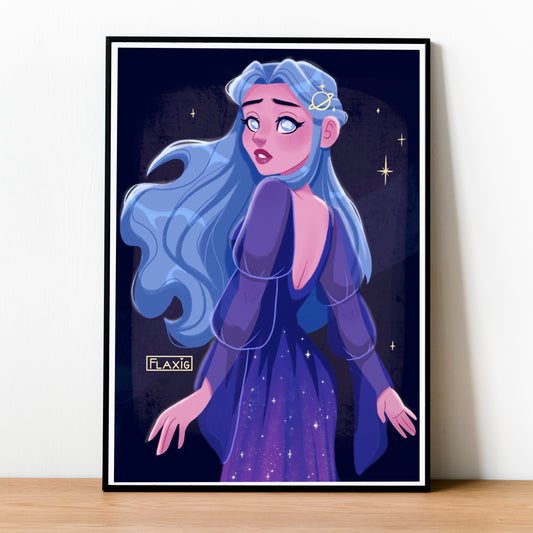 Lady Universe Art Print