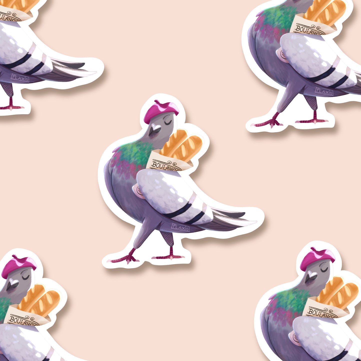 Jaque the Pigeon Sticker