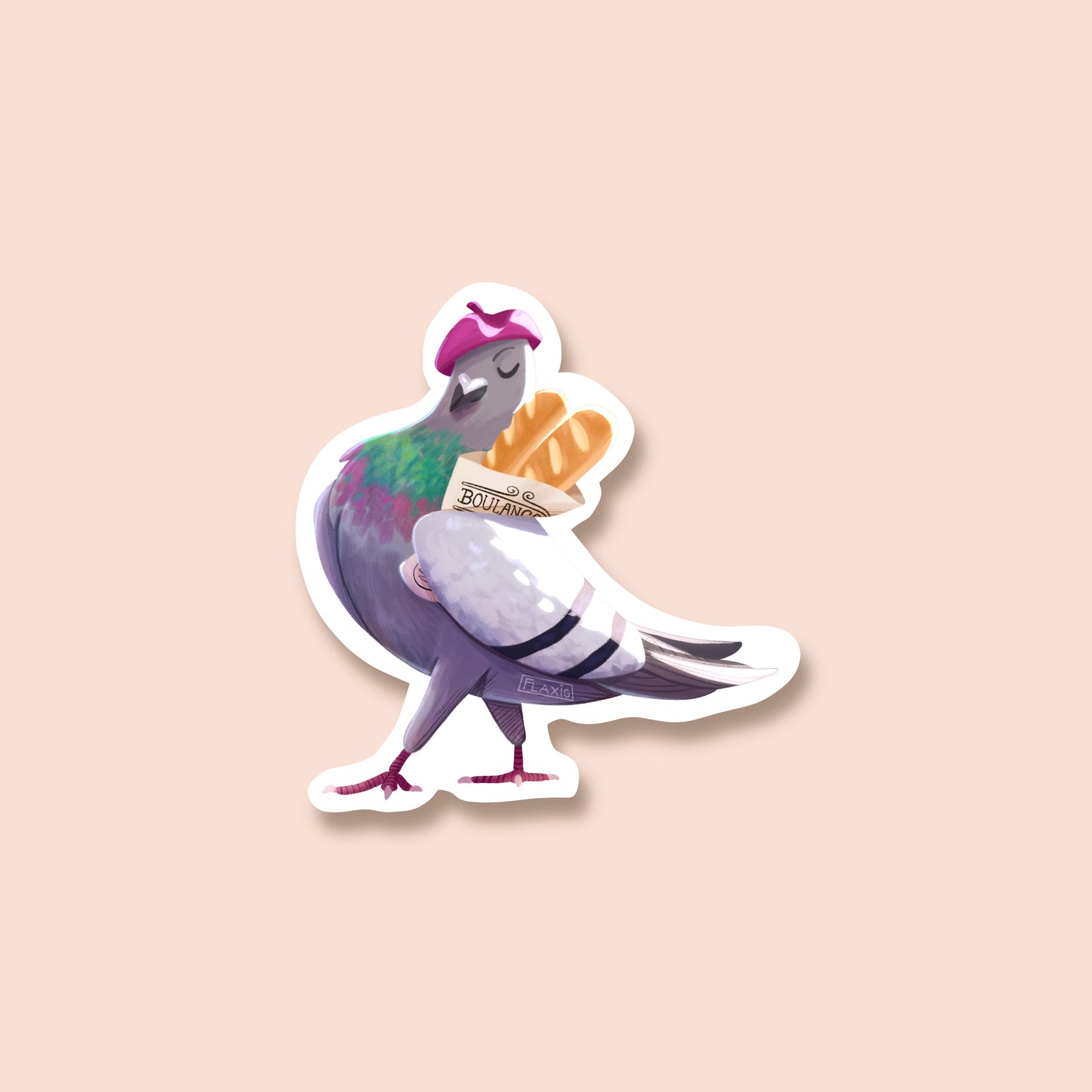 Jaque the Pigeon Sticker
