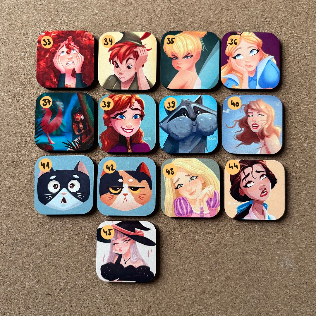 Comic and Character Magnets