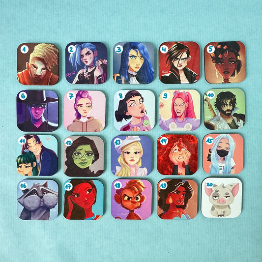 Comic and Character Magnets