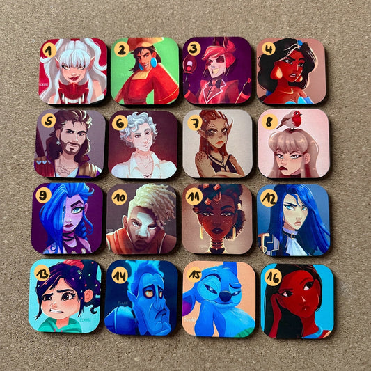 Comic and Character Magnets