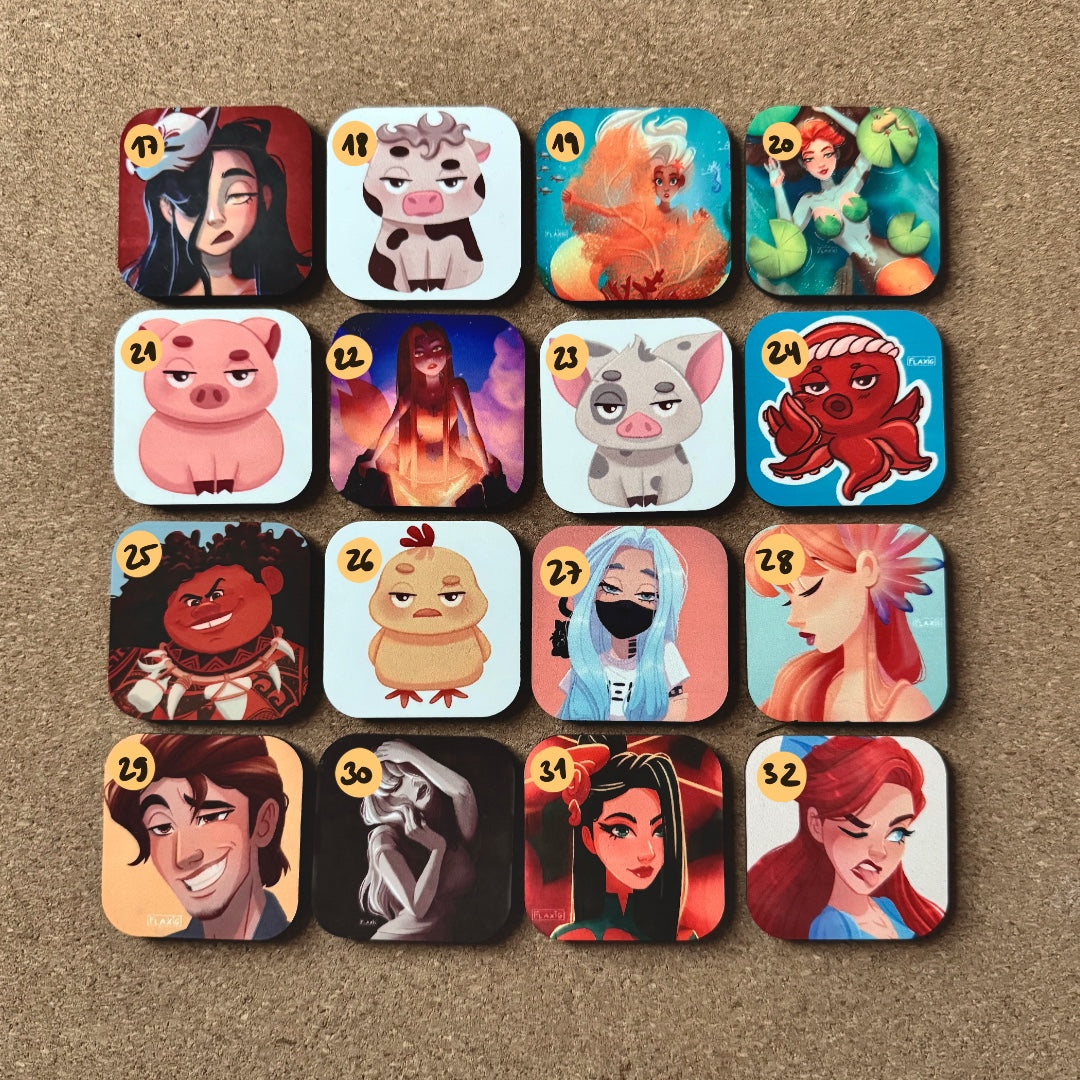 Comic and Character Magnets