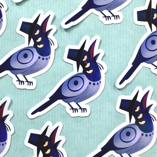Demon Bird Vinyl Sticker