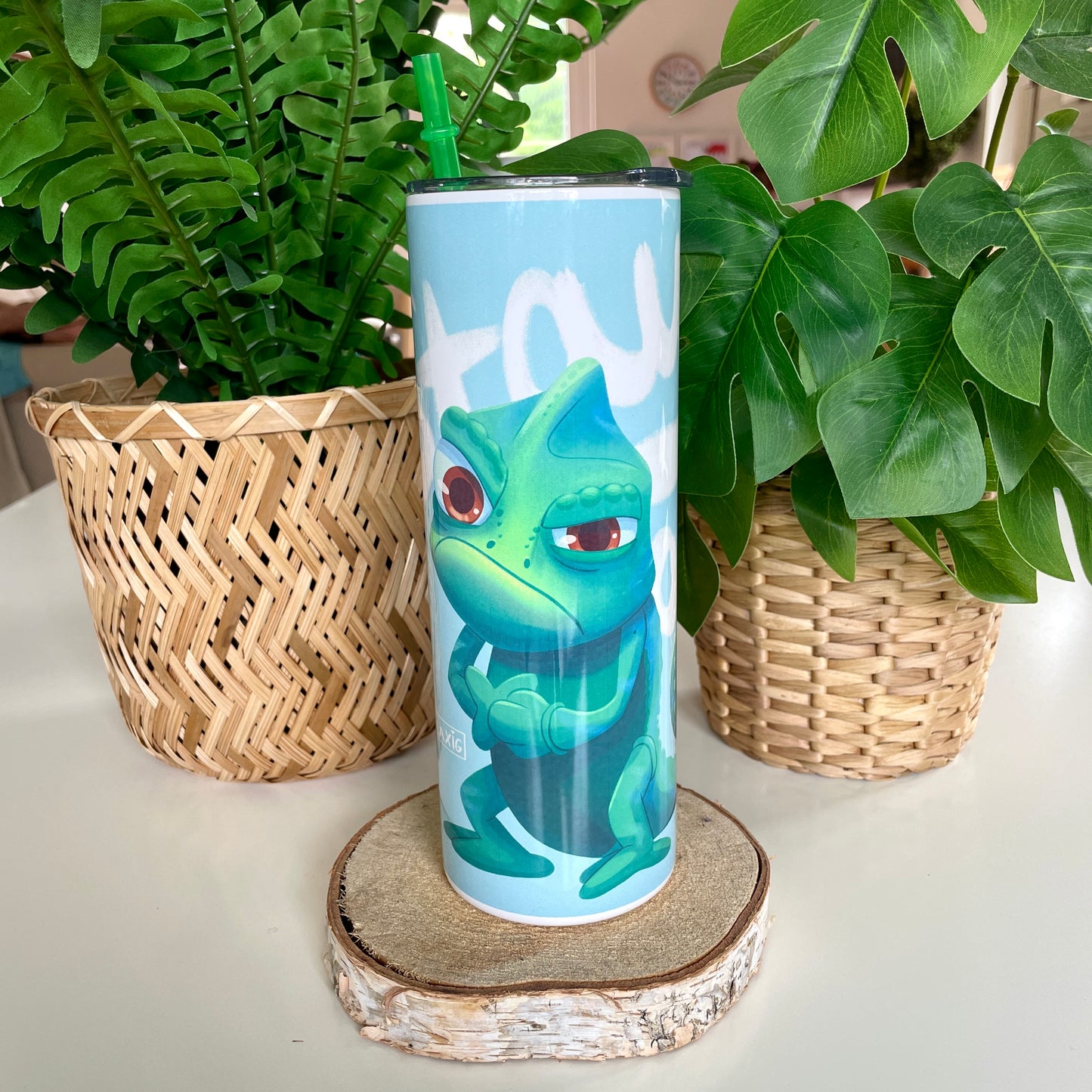 Angry Chameleon "Stay away" Tumbler 20 oz