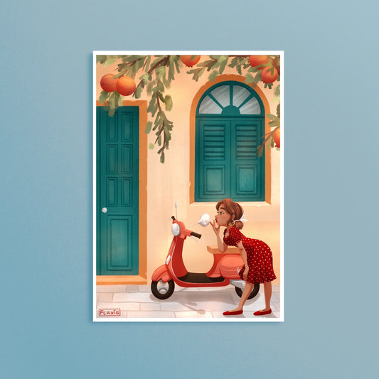 Holidays in Italy Art Print