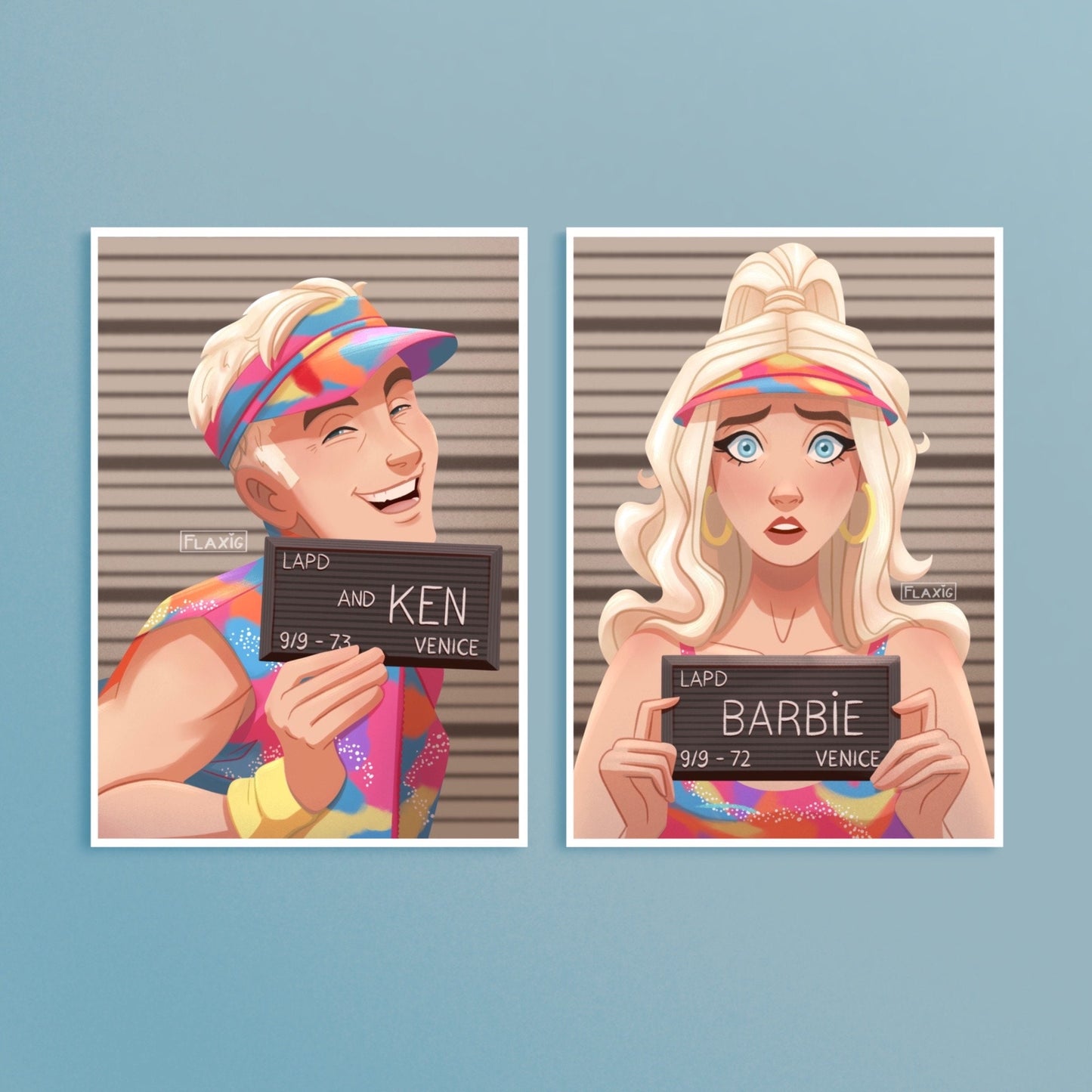 Barbie and Ken Art Print