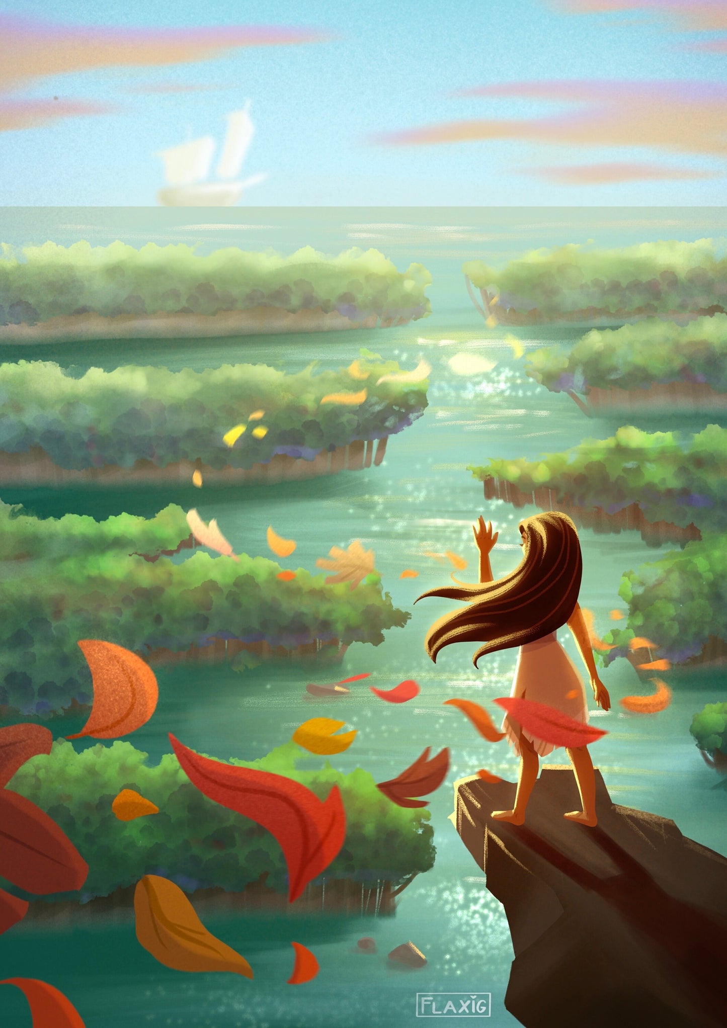 Princesss Landscapes Art Print