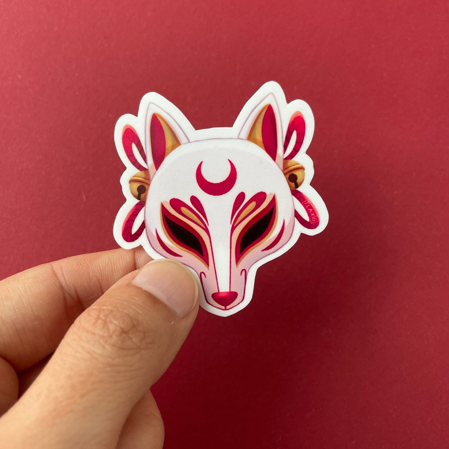 Kitsune Mask Sticker