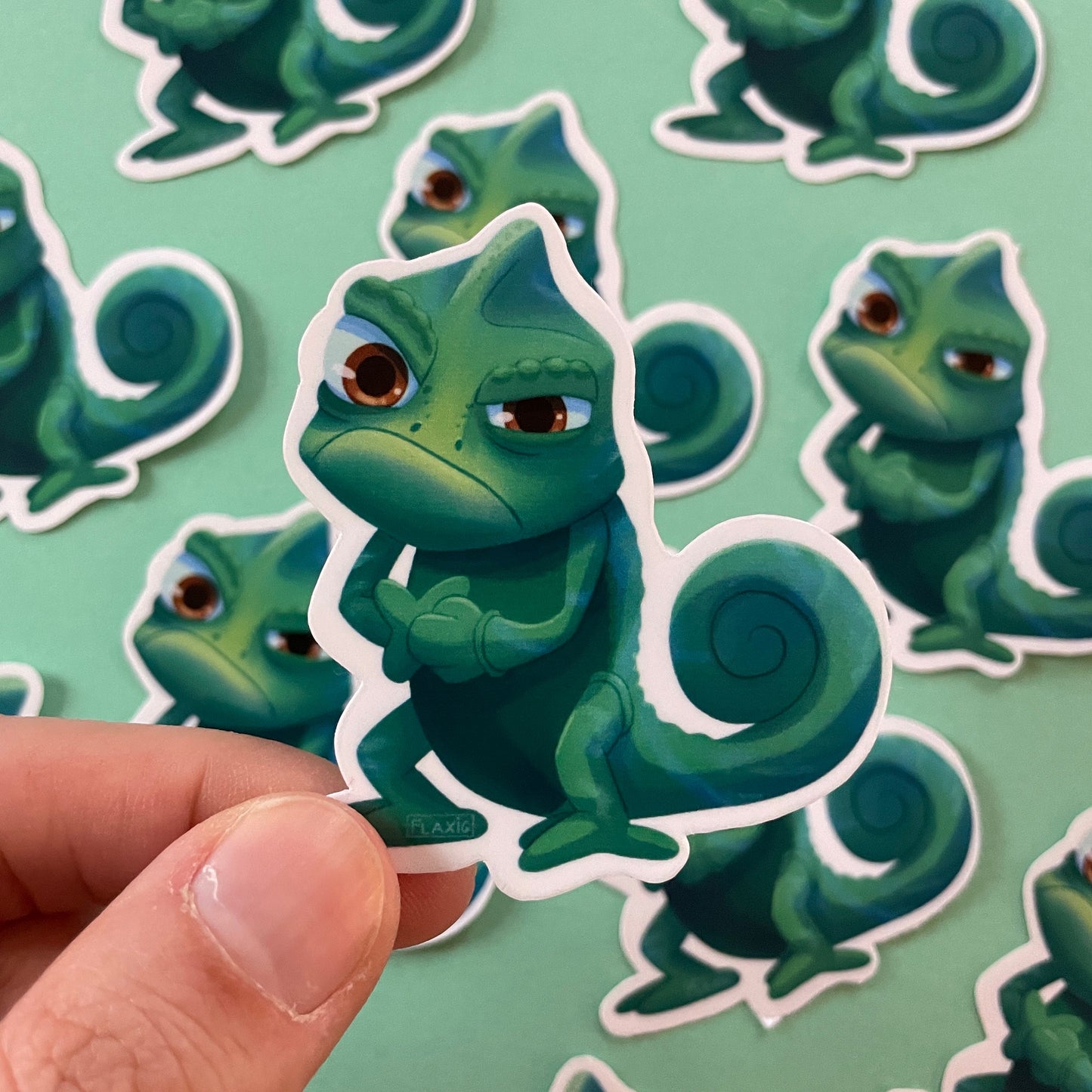 Sticker, Angry Chameleon